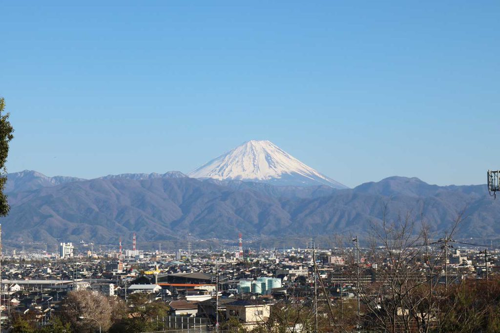 双葉サービスエリアから見た富士山