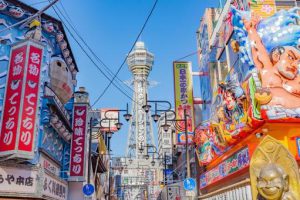 大阪府大阪市の街並み（新世界・通天閣）