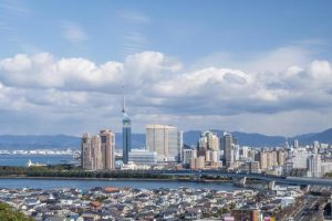 福岡市内の街並み