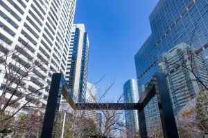 グランドコモンズと品川インターシティの景色（東京都品川区）