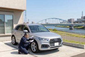東京都足立区で輸入車の査定をするイメージ